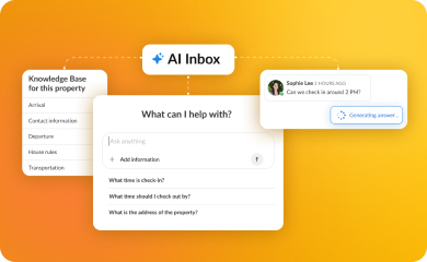 iGMS AI inbox with knowledge base and guest messaging