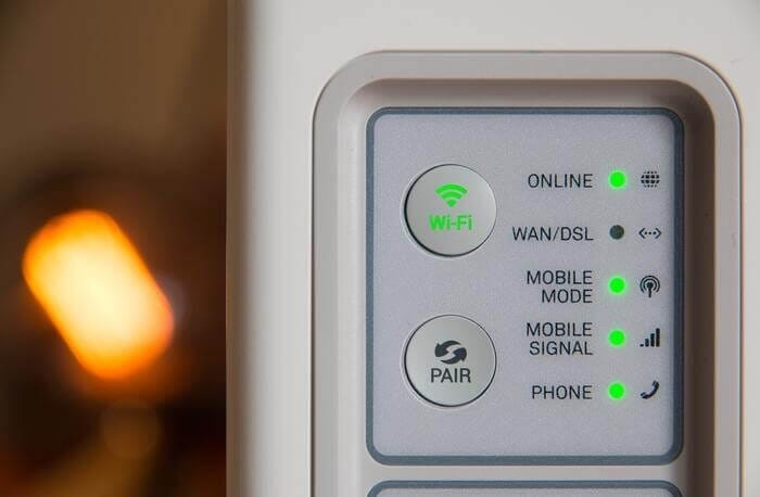 Choose a name and password for your newly installed internet