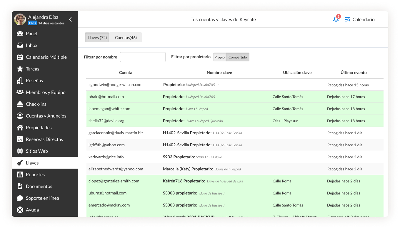 Automatización de la gestión de llaves iGMS