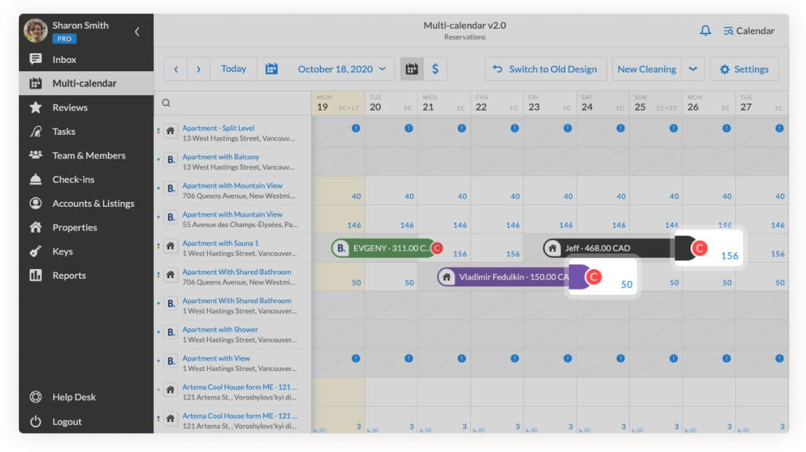 Direct booking management