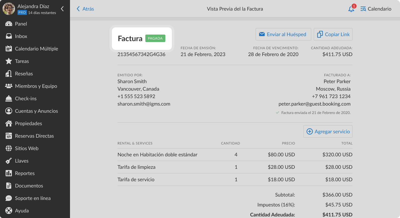 pagos de reservas directas