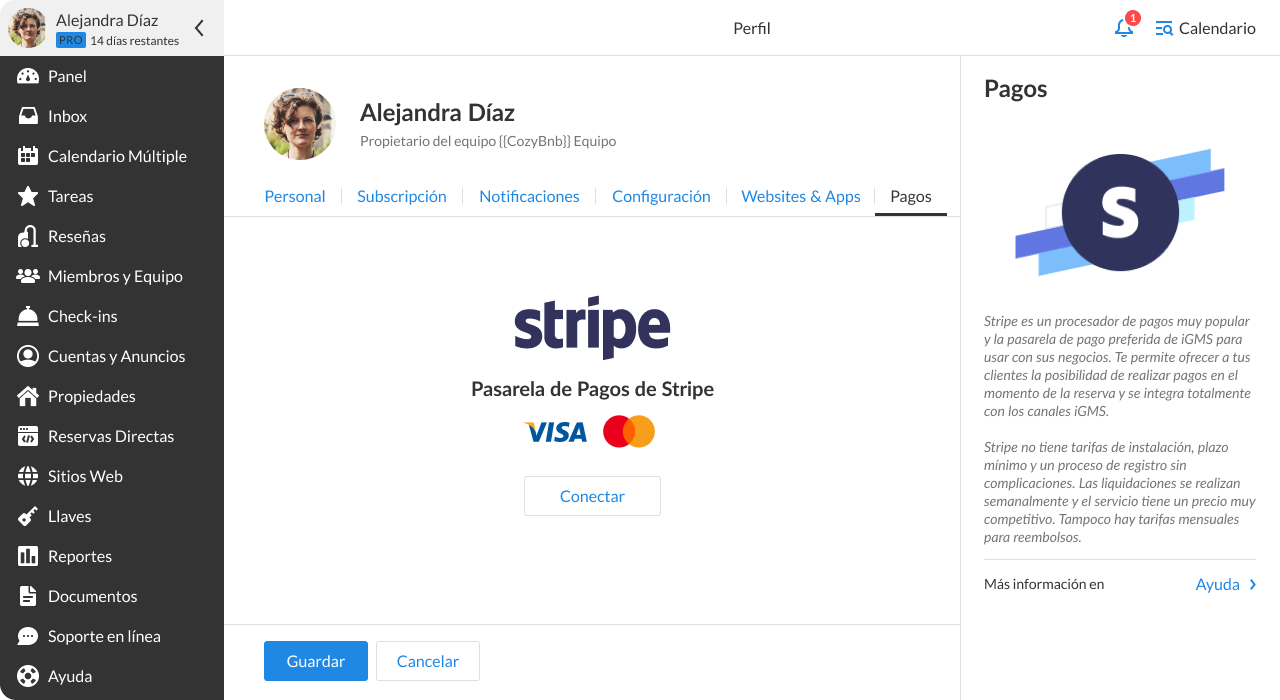 Pago con Stripe