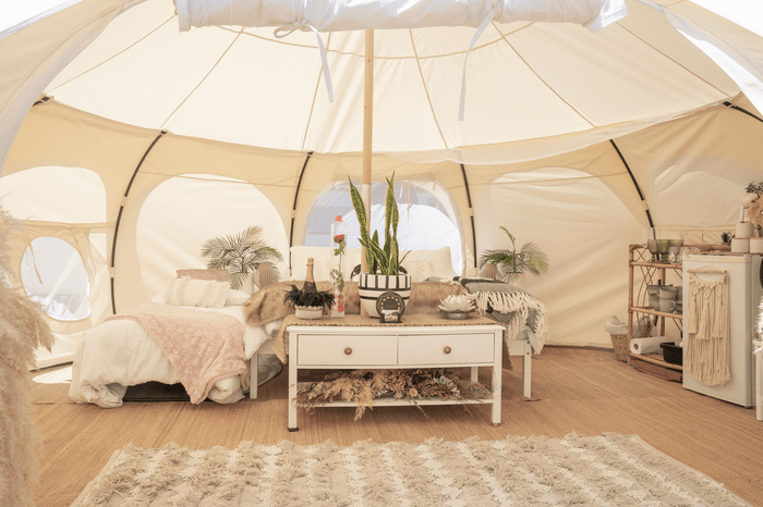 A glamping business vacation rental