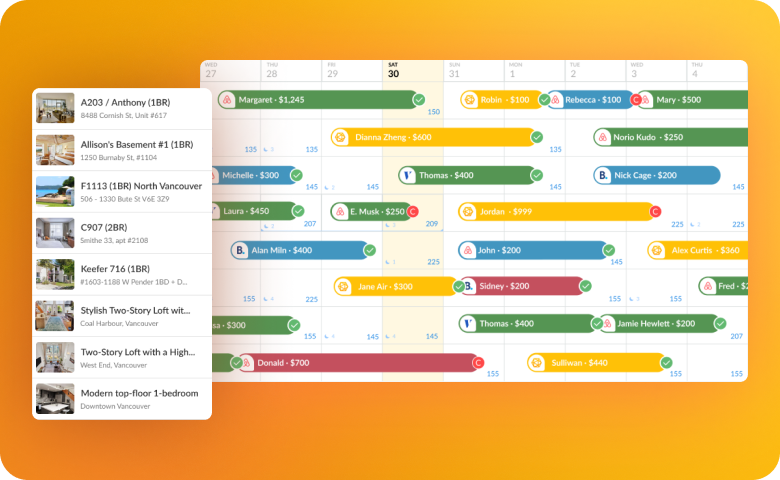 Real-time multi-channel calendar sync