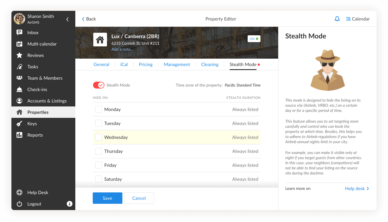 Stealth Mode iGMS Help Desk