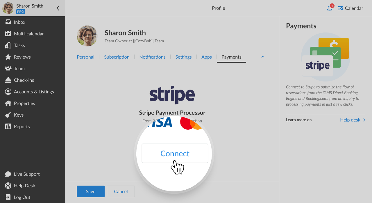 How to connect a Stripe account