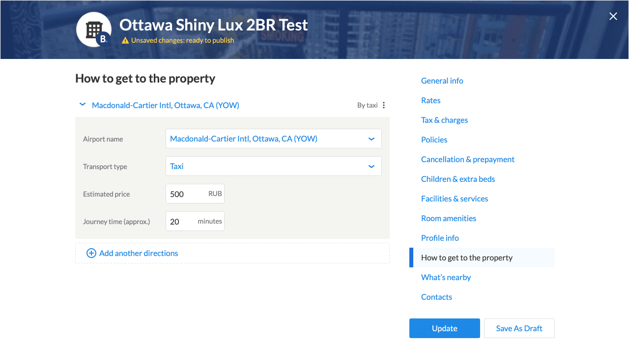 Booking.com Property Editor How to get to the property