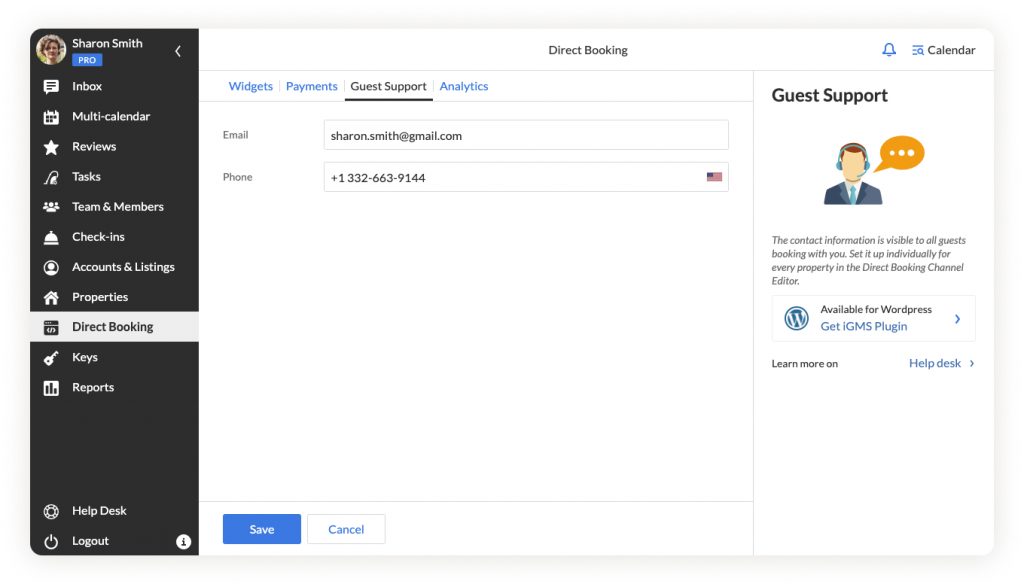 iGMS Direct Booking Widget Receiving Bookings Directly Through Your