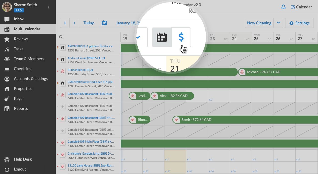 iGMS Multi-calendar