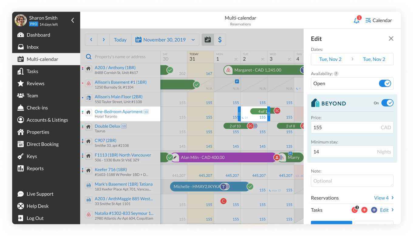 iGMS Calendar Dynamic Pricing Tool Beyond