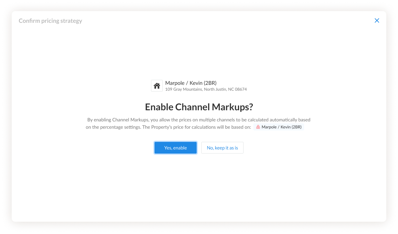 Do you want to enable Channel Makrups?