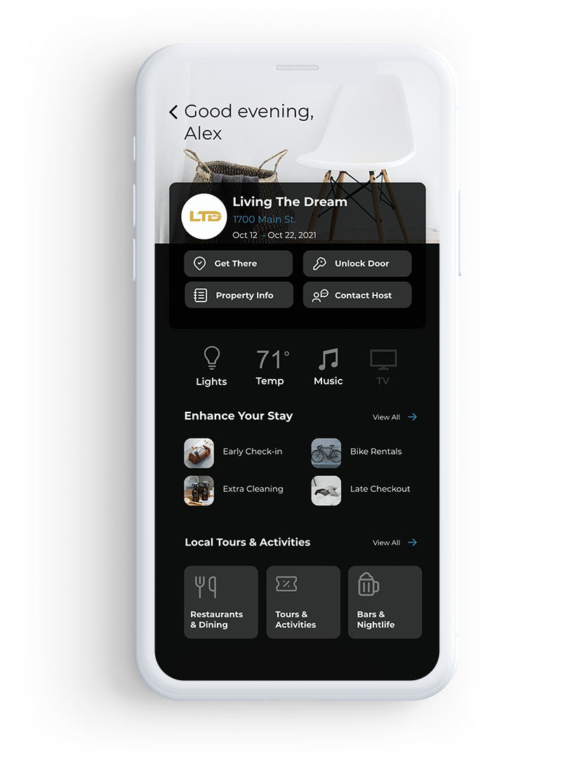 illustration of the DACK Guest App