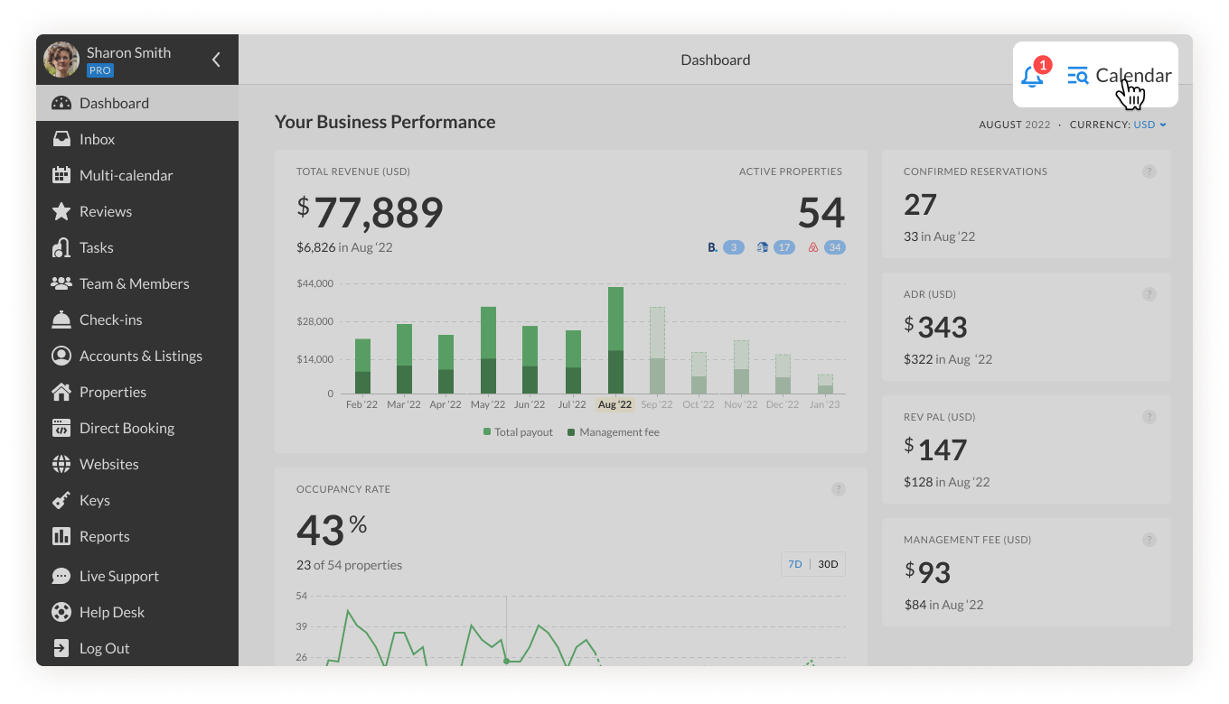 iGMS Dashboard