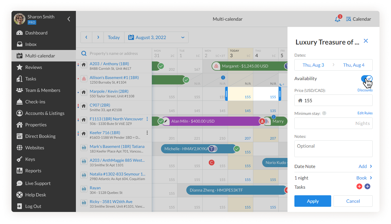 Calendario múltiple iGMS