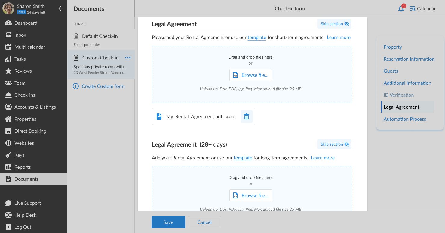 Long term and short term legal agreements