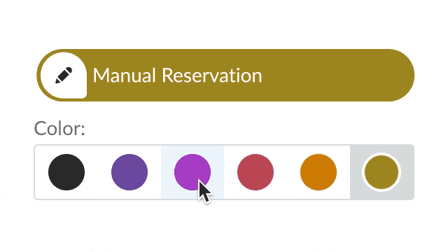 colors for manual reservation