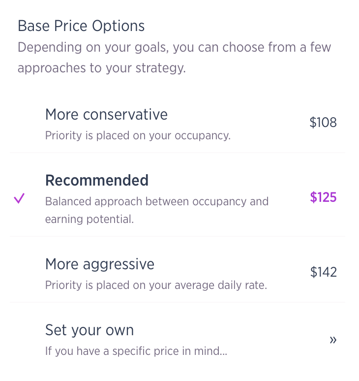Wheelhouse personalized pricing suggestions