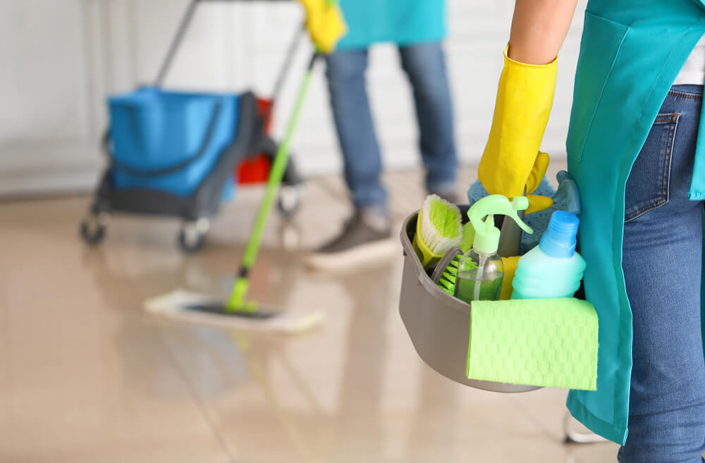 Ensure you have enough cleaning products and they're used on other surfaces and bathroom items