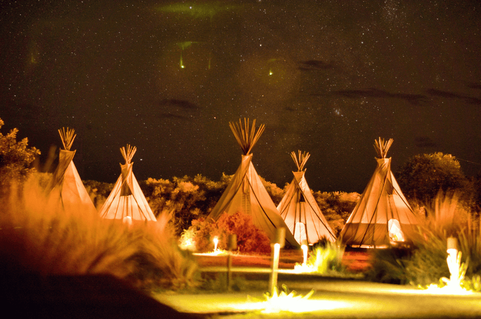 Using tipis for a glamping business