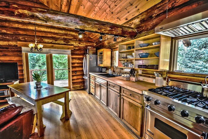 when buying a cabin vacation rental, it should have basic necessities and maybe a few luxury amenities